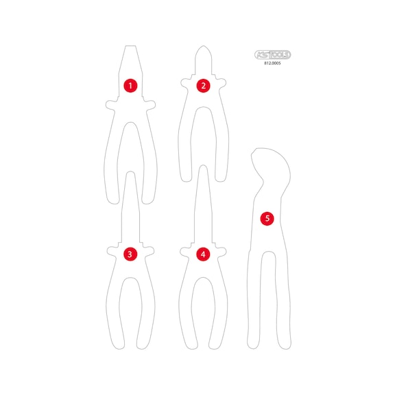 Empty foam insert for 812.0005 - Empty foam insert