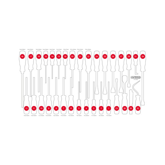 Empty foam insert for 813.0033 - Empty foam insert