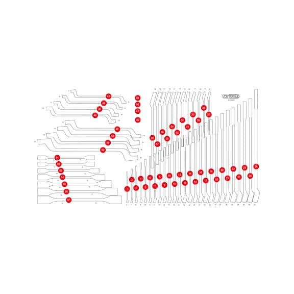 Empty foam insert for 813.0057 - Empty foam insert