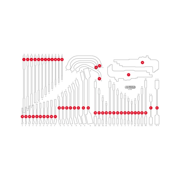 Empty foam insert for 813.0068 - Empty foam insert
