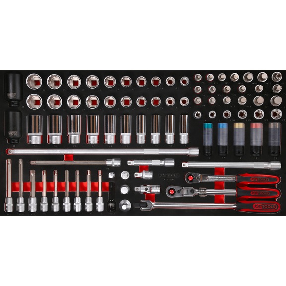KS TOOLS 1/2 Zoll Steckschl&uuml;ssel-Satz in Schaumstoffeinlage, 85-teilig - Steckschl&uuml;ssel (Satz)