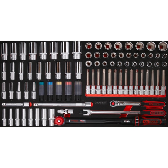 1/2 inch socket wrench set in foam insert, 86 pieces - Socket wrench (set)