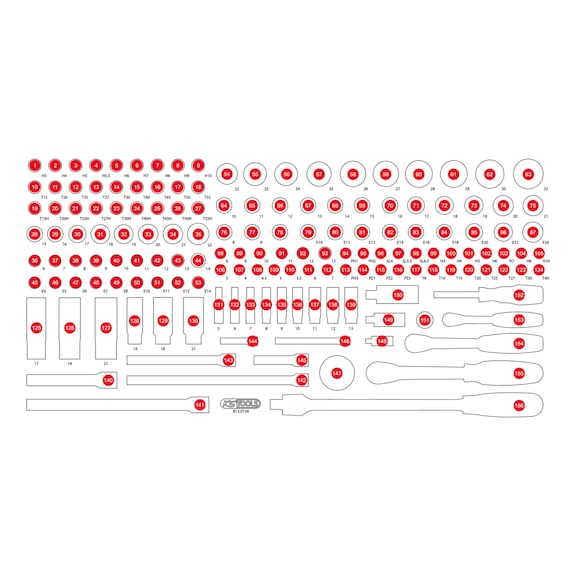 Empty foam insert for 813.0156 - Empty foam insert