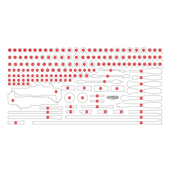 Empty foam insert for 813.0183 - Empty foam insert