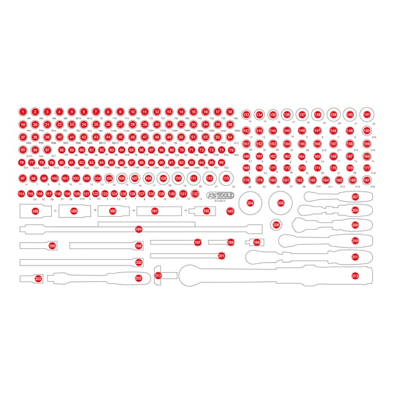 Empty foam insert for 813.0213 - Empty foam insert
