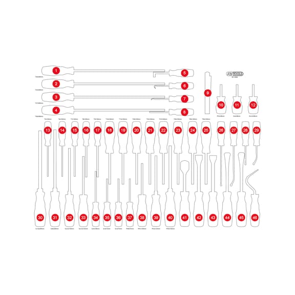 Empty foam insert for 821.0046 - Empty foam insert