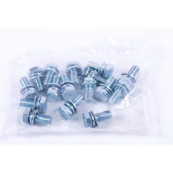 M8 screw with washer 16 pieces - Screw, nut (other)