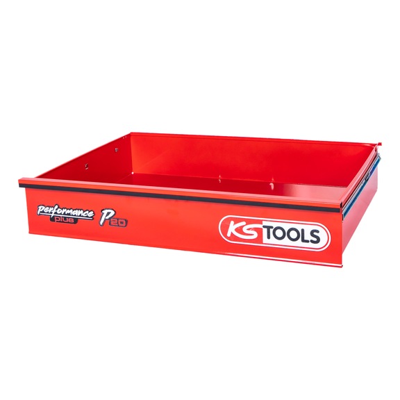 KS TOOLS Drawer with logo and ball bearing slide for workshop trolley P20, 785x568x145 mm - Drawer organisation materials (workshop equipment, parts)