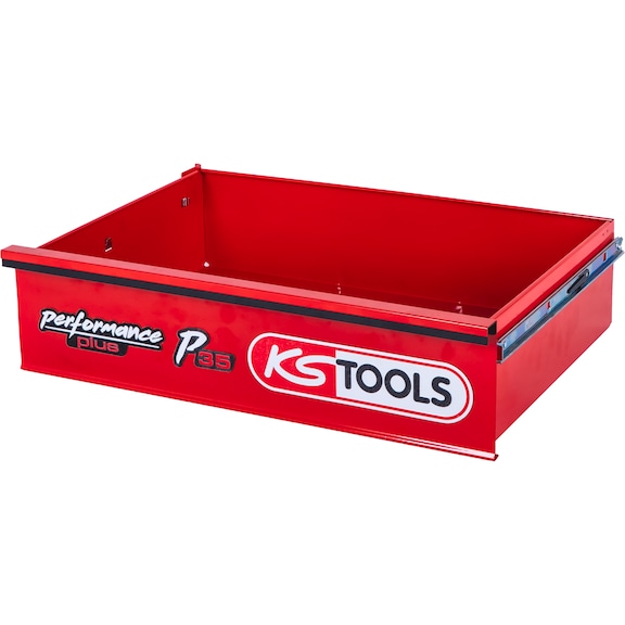 Drawer with logo and ball bearing slide 568x398x145 mm 873.5008-R012P - Drawer organisation materials (workshop equipment, parts)