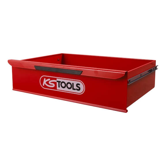 Drawer with logo, H=75 mm, W=568 mm x D=398 mm - Drawer organisation materials (workshop equipment, parts)