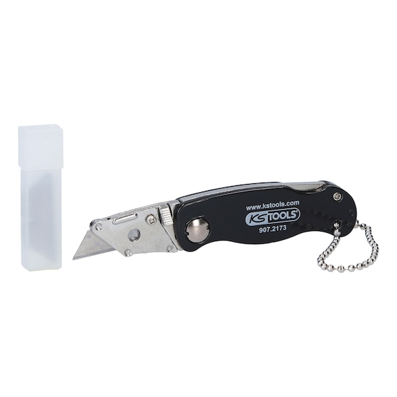Folding knife with belt carrying chain, 97 mm - Folding knife