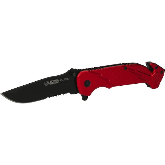 Folding knife with lock and belt cutter - Folding knife