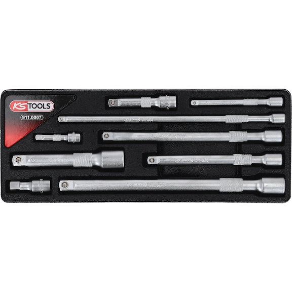 1/4 inch, 3/8 inch, 1/2 inch extension set, 9-piece - Socket wrench (set)