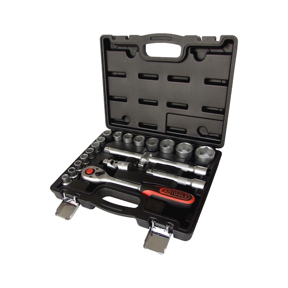 1/2 inch socket wrench set, 20-piece - Socket wrench (set)