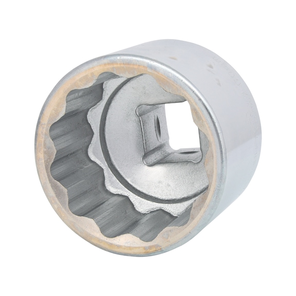 1 inch 12-point socket, short, 60 mm - 1 inch 12-point power socket