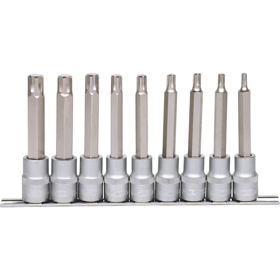 1/2 inch bit socket RIBE set, 9-piece, M5-M14 - Socket wrench (set)