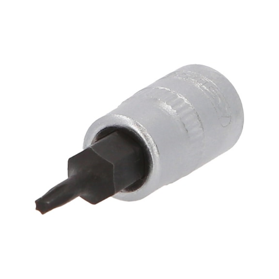 1/4 inch TX socket bit, T8 on hanger - 1/4 inch Torx bit socket