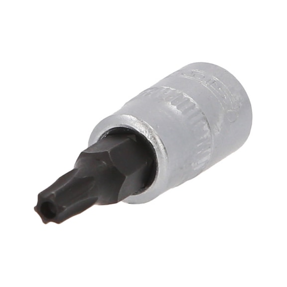 1/4 inch TX socket with front hole, TB25 - 1/4 inch Torx bit socket