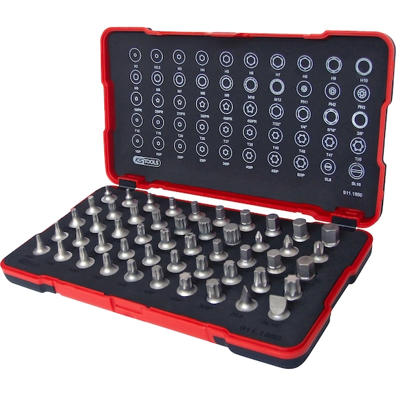 1/4 inch bit socket set, extra short, 50 pieces - Bit set