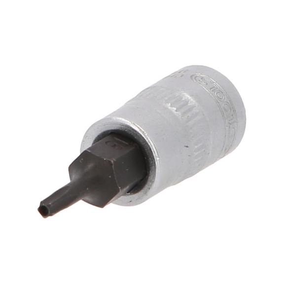 1/2 inch TX socket with end hole, TB20 - 1/2 inch Torx bit socket