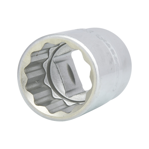 KS TOOLS 3/4 inch 12-point socket, short, 27 mm - 3/4 inch 12-point socket