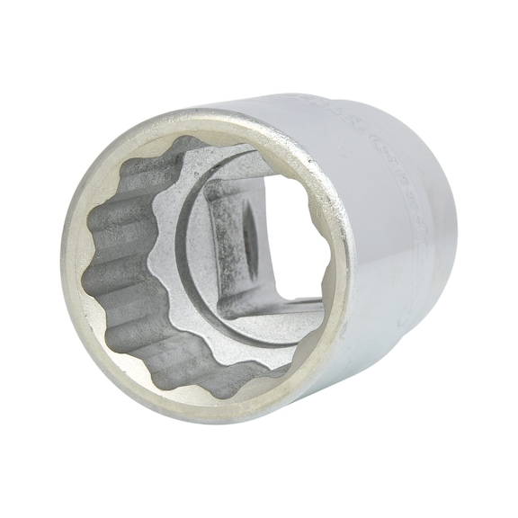3/4 inch 12-point socket, short, 30 mm - 3/4 inch 12-point socket