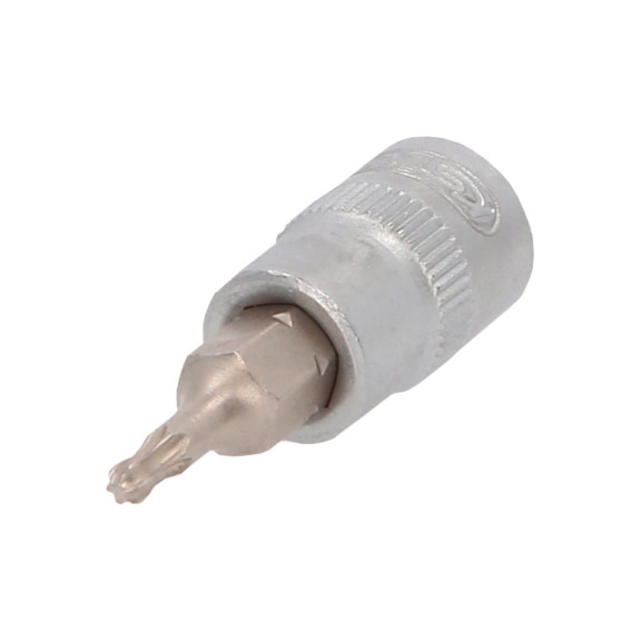 1/4 inch bit socket with ball head for TX screws, T10 - 1/4 inch socket bit for Torx screws with ball head