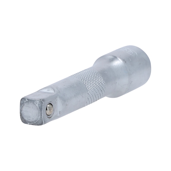 3/8 inch extension with knurling, 75 mm on hanger - 3/8 inch extension with knurling