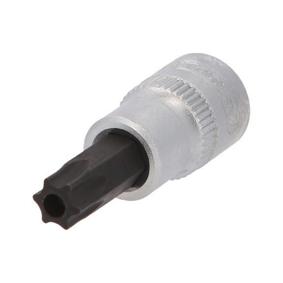 3/8 inch TX socket with end hole, TB50 - 3/8 inch Torx bit socket