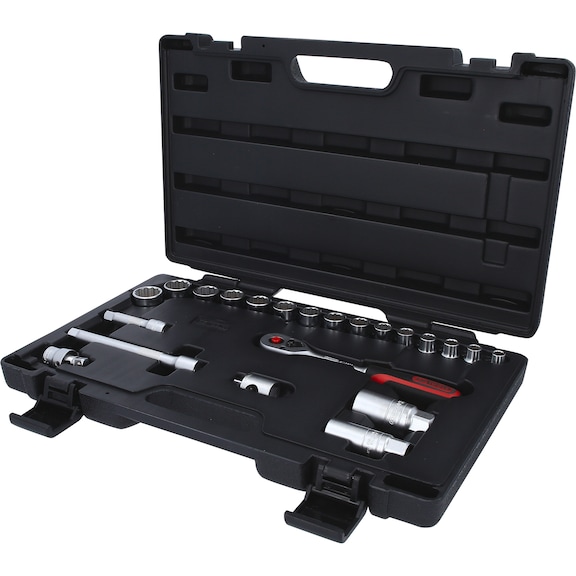 3/8 inch socket wrench set, 22-piece - Socket wrench (set)