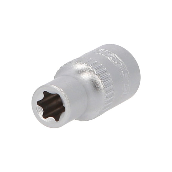 1/4 inch TX E socket, E7 on hanger - 1/4 inch Torx E socket