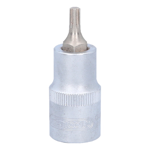KS TOOLS Bit socket for RIBE screws, M5, length 55 mm - Bit socket for RIBE screws