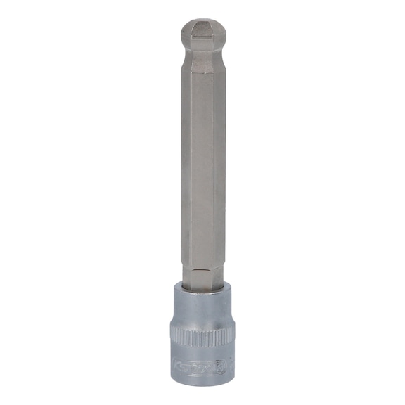 3/8 inch hex socket bit socket with ball head, long, 11 mm - 3/8 inch hex socket bit