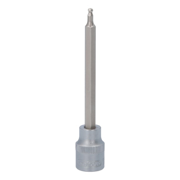 3/8 inch hex socket bit socket with ball head, long, 3 mm - 3/8 inch hex socket bit