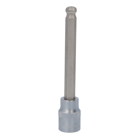 KS TOOLS 3/8 Zoll Bit-Stecknuss Innensechskant mit Kugelkopf, lang, 8mm - 3/8 Zoll Bit-Stecknuss Innensechskant