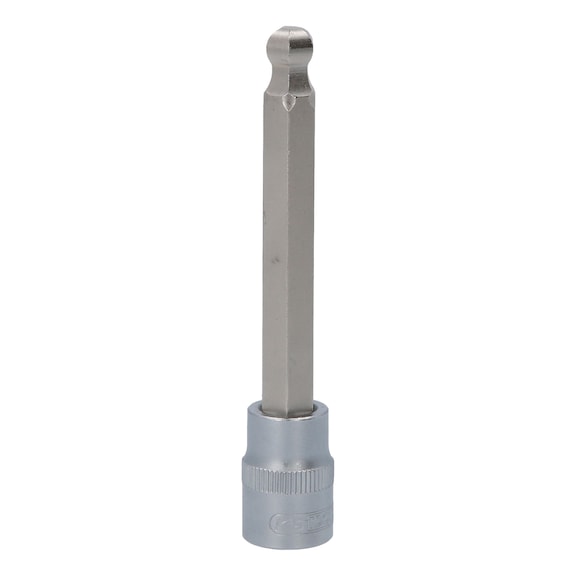 3/8 inch hex socket bit socket with ball head, long, 9 mm - 3/8 inch hex socket bit