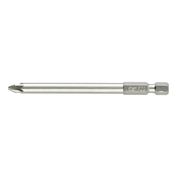 1/4 inch Phillips screwdriver bit PZ no. 2, 89 mm long - 1/4 inch Phillips bit PH