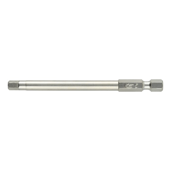 1/4 inch hex bit 5 mm, 89 mm long, - 1/4 inch hex bit