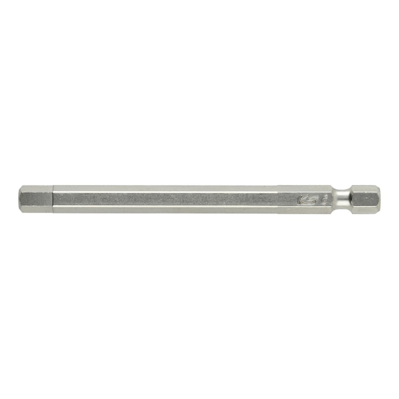 1/4 inch hex bit 6 mm, 89 mm long, - 1/4 inch hex bit