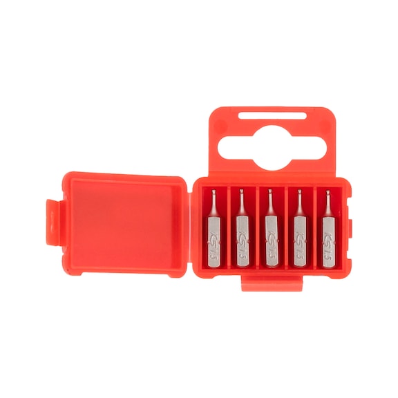 1/4 inch hexagon socket bit, 25 mm, ball head, 1.5 mm, pack of 5 - 1/4 inch hexagon socket bit, ball head