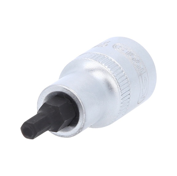 KS TOOLS 1/2 inch hex socket bit socket, short, 5 mm - 1/2 inch bit socket, hexagon socket
