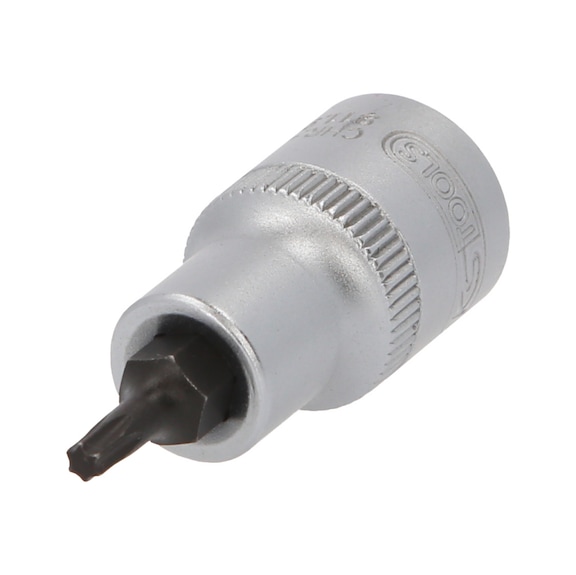 1/2 inch TX socket, short, T20 - 1/2 inch Torx bit socket
