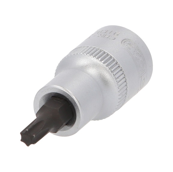 1/2 inch TX socket, short, T30 - 1/2 inch Torx bit socket