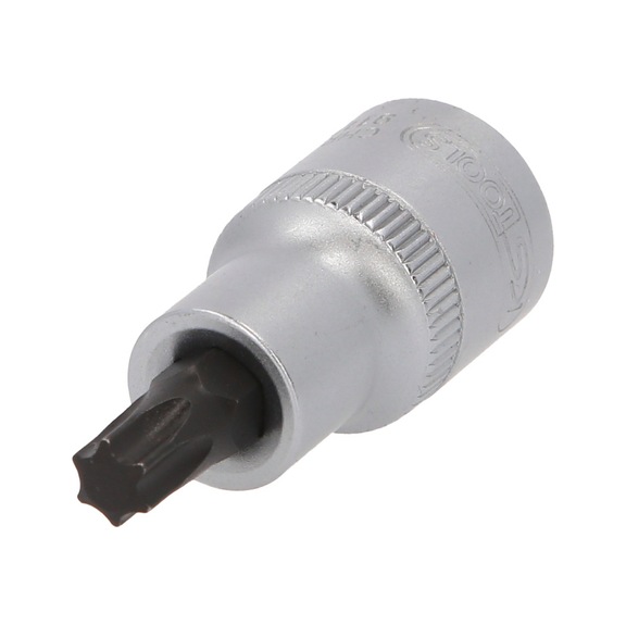 1/2 inch TX socket, short, T45 - 1/2 inch Torx bit socket