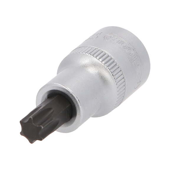 1/2 inch TX socket bit, short, T50 - 1/2 inch Torx bit socket