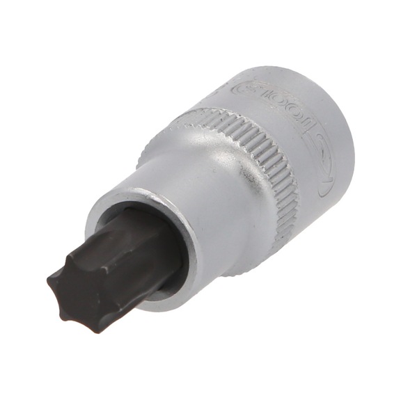KS TOOLS 1/2 inch TX socket bit, short, T55 - 1/2 inch Torx bit socket
