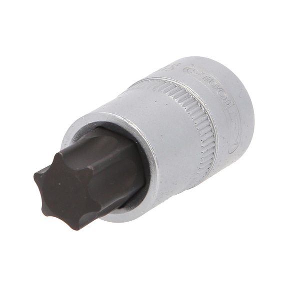 1/2 inch TX socket bit, short, T70 - 1/2 inch Torx bit socket