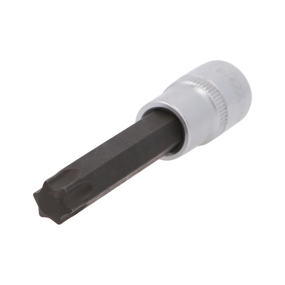 1/2 inch TX socket bit, medium, T60 - 1/2 inch Torx bit socket