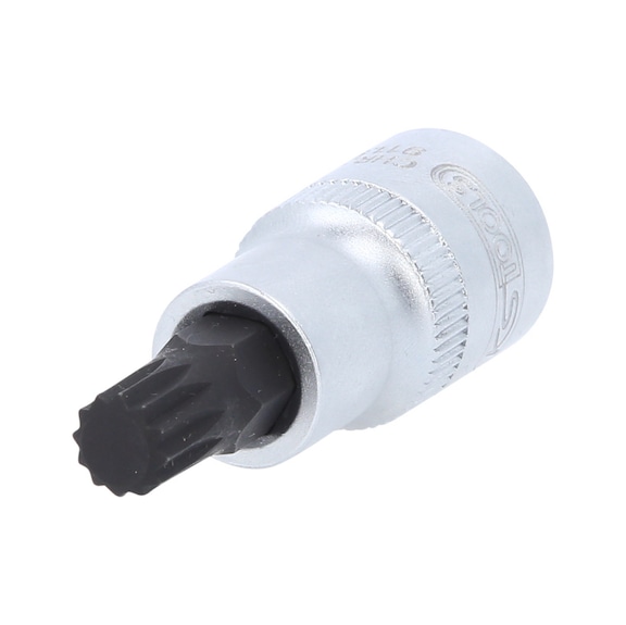 1/2 inch bit socket XZN, short, M10 - 1/2 inch bit socket XZN