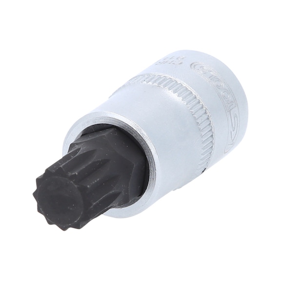1/2 inch bit socket XZN, short, M14 - 1/2 inch bit socket XZN